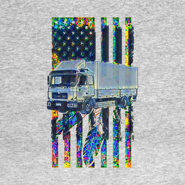 Semi Truck feather flag by PersianFMts